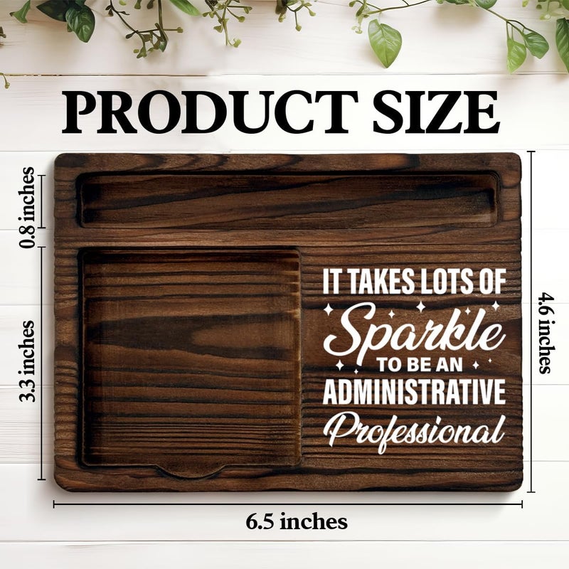 QODMGD Administrative Professional Gifts for Men Women, Gift for Secretary Admin Administrative Assistant Sticky Note Holder for Office Desk Decor - Image 2